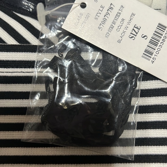 Black-and-white striped corset - Picture 5 of 7